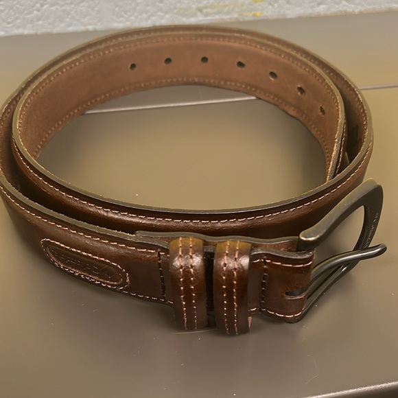Columbia brown leather belt - Picture 3 of 7